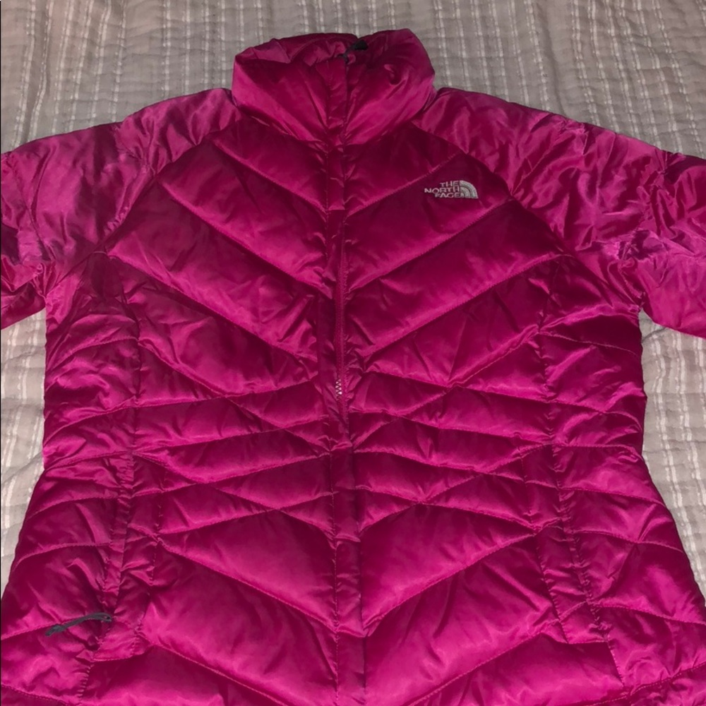 Pink North Face Puffer Jacket